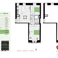 Flat Czechia, Prague, Karlin, 77 sq.m.
