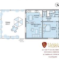 Flat Czechia, Prague, Xaverov, 55 sq.m.