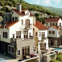 Villa in the mountains, at the seaside in Montenegro, Tivat, Radovici, 353 sq.m.