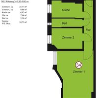 Квартира в большом городе в Германии, Берлин, 55 кв.м.