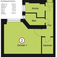 Квартира в большом городе в Германии, Берлин, 46 кв.м.