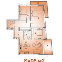 Flat at the seaside in Montenegro, Budva, 96 sq.m.