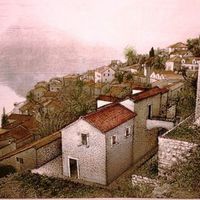 Land plot at the seaside in Montenegro, Kotor, Perast