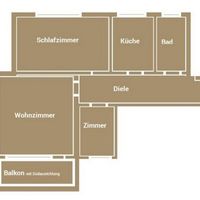 Flat in the big city in Germany, Berlin, 68 sq.m.