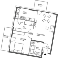 Flat in Germany, Munich, 82 sq.m.