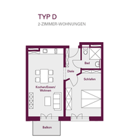 Flat in Germany, Munich, 52 sq.m.