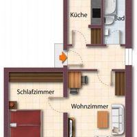 Flat in Germany, Leipzig, 31 sq.m.