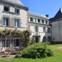 Castle in the mountains, in the village in France, Auvergne, 550 sq.m.