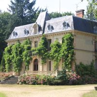 Castle by the lake, in the suburbs, in the forest in France, Auvergne, 680 sq.m.