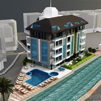 Апартаменты на спа-курорте, у моря в Турции, Аланья, 40 кв.м.