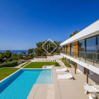 Villa by the lake, at the seaside in Spain, Balearic Islands, Ibiza, 529 sq.m.