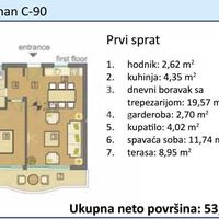 Apartment in the suburbs in Montenegro, Budva, Przno, 160 sq.m.