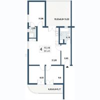 Квартира в Черногории, Бар, 100 кв.м.