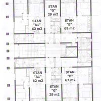 Квартира в большом городе в Черногории, Бар, 62 кв.м.