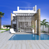 Villa at the spa resort, by the lake, in the suburbs, at the seaside in Spain, Comunitat Valenciana, Alicante, 130 sq.m.