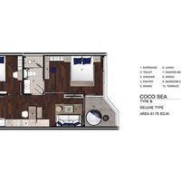 Апартаменты в Таиланде, Пхукет, 40 кв.м.