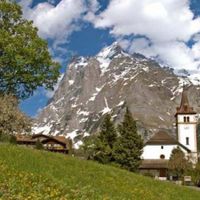 Chalet in the mountains, in the village in Switzerland, Berne, 200 sq.m.