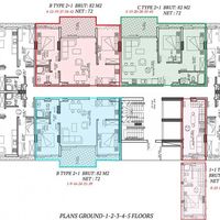 Апартаменты у моря в Турции, Аланья, 61 кв.м.