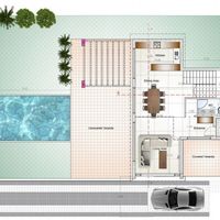 Вилла в большом городе, в горах, в пригороде, у моря на Кипре, Пафос, 190 кв.м.