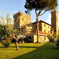 Castle in the mountains, in the forest in Italy, Perugia, 710 sq.m.