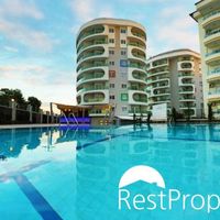 Flat at the spa resort, in the suburbs, at the seaside in Turkey, Alanya, 53 sq.m.