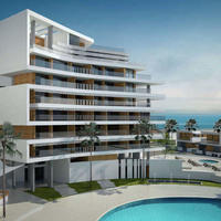 Апартаменты на первой линии моря/озера на Кипре, Стени, 52 кв.м.