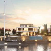 House at the first line of the sea / lake in Republic of Cyprus, Ammochostou, Protaras, 380 sq.m.