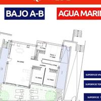 Townhouse at the first line of the sea / lake, in the suburbs in Spain, Comunitat Valenciana, Alicante, 105 sq.m.