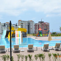 Апартаменты на второй линии моря/озера, в пригороде в Турции, 63 кв.м.