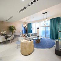 Flat at the second line of the sea / lake, in the city center in United Arab Emirates, Dubai, 151 sq.m.