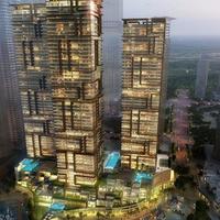 Квартира в центре города, на первой линии моря/озера в ОАЭ, Дубай, 72 кв.м.