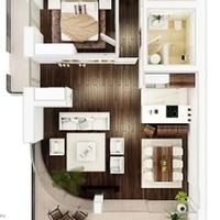 Flat at the first line of the sea / lake in Montenegro, Budva, 159 sq.m.