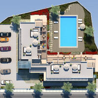 Apartment at the second line of the sea / lake in Republic of Cyprus, Polis, 58 sq.m.