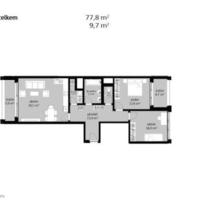 Flat Czechia, Ustecky region, Teplice, 77 sq.m.