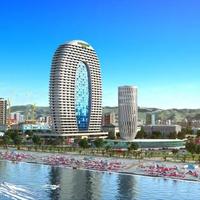 Apartment in the city center, at the first line of the sea / lake in Georgia, Ajaria, Batumi, 55 sq.m.