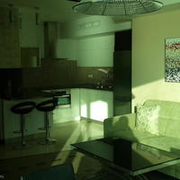 Flat in the city center, at the first line of the sea / lake in Israel, Tel Aviv, 80 sq.m.