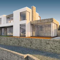 Land plot at the first line of the sea / lake in Montenegro, Tivat, Radovici