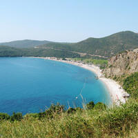 Land plot at the first line of the sea / lake, in the suburbs in Montenegro, Budva
