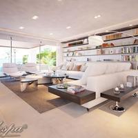 Villa at the first line of the sea / lake, in the suburbs in Spain, Andalucia, 860 sq.m.