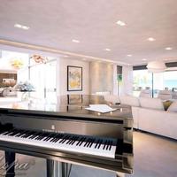 Villa at the first line of the sea / lake, in the suburbs in Spain, Andalucia, 860 sq.m.