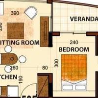 Апартаменты на первой линии моря/озера на Кипре, Лимасол, 50 кв.м.