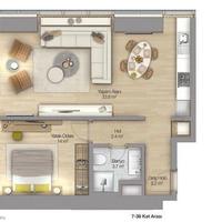 Квартира в Турции, 45 кв.м.