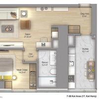 Квартира в Турции, 45 кв.м.