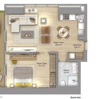 Квартира в Турции, 45 кв.м.