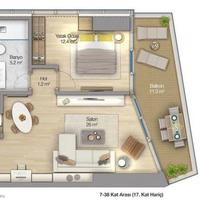 Квартира в Турции, 45 кв.м.