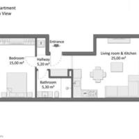 Квартира в Турции, 57 кв.м.