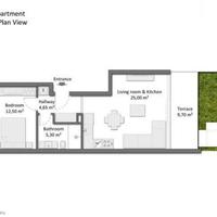 Квартира в Турции, 57 кв.м.